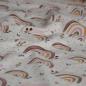 Preview: Baumwolljersey Regenbogen Blumen pastell – FVJ